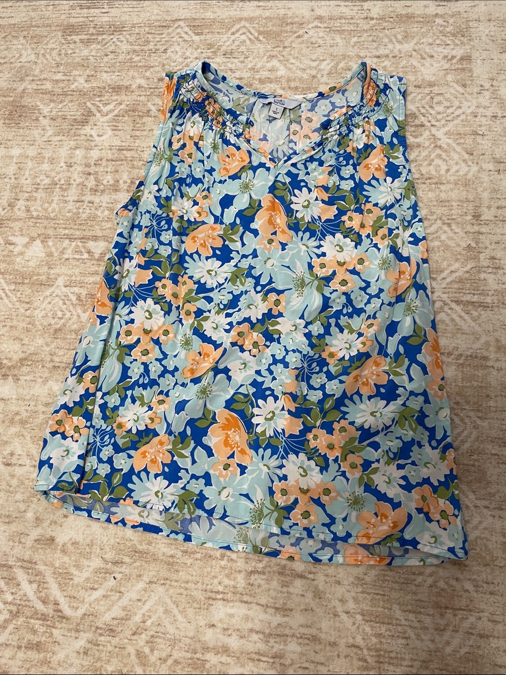 Floral Croft & Barrow Swing Tank Size Small